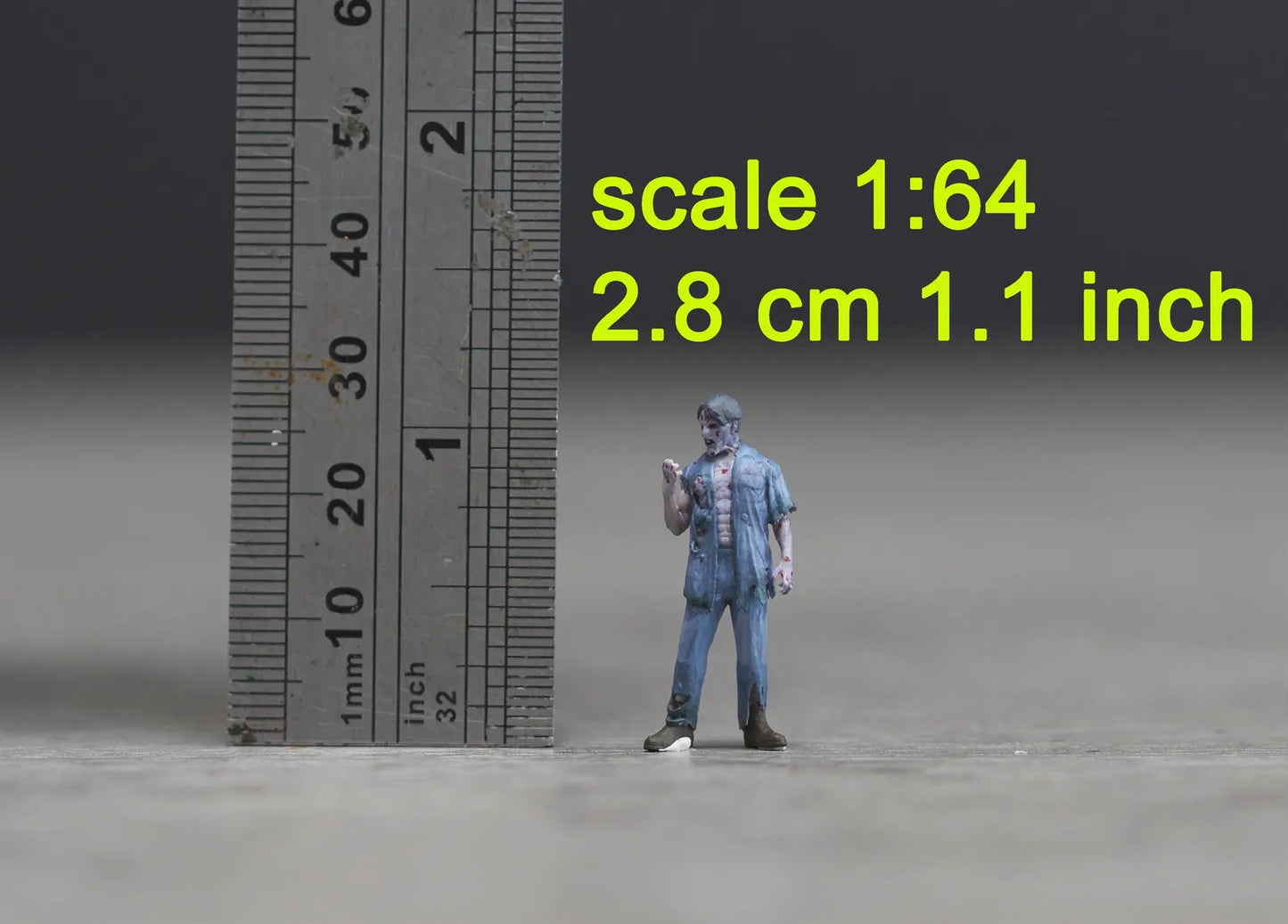 Ghost figure HO 1/64 1/43 1/24 1/18 Scale handpaint high detail