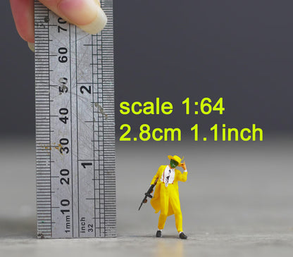Scary man figure HO 1/64 1/43 1/24 1/18 Scale handpaint high detail