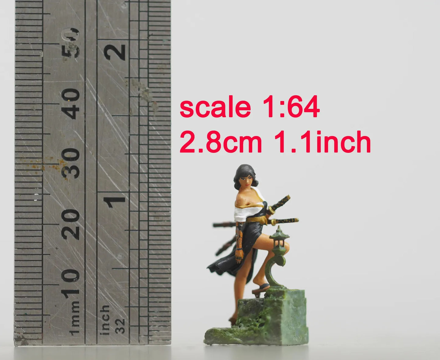 Girl figure HO 1/64 1/43 1/24 1/18 Scale handpaint high detail