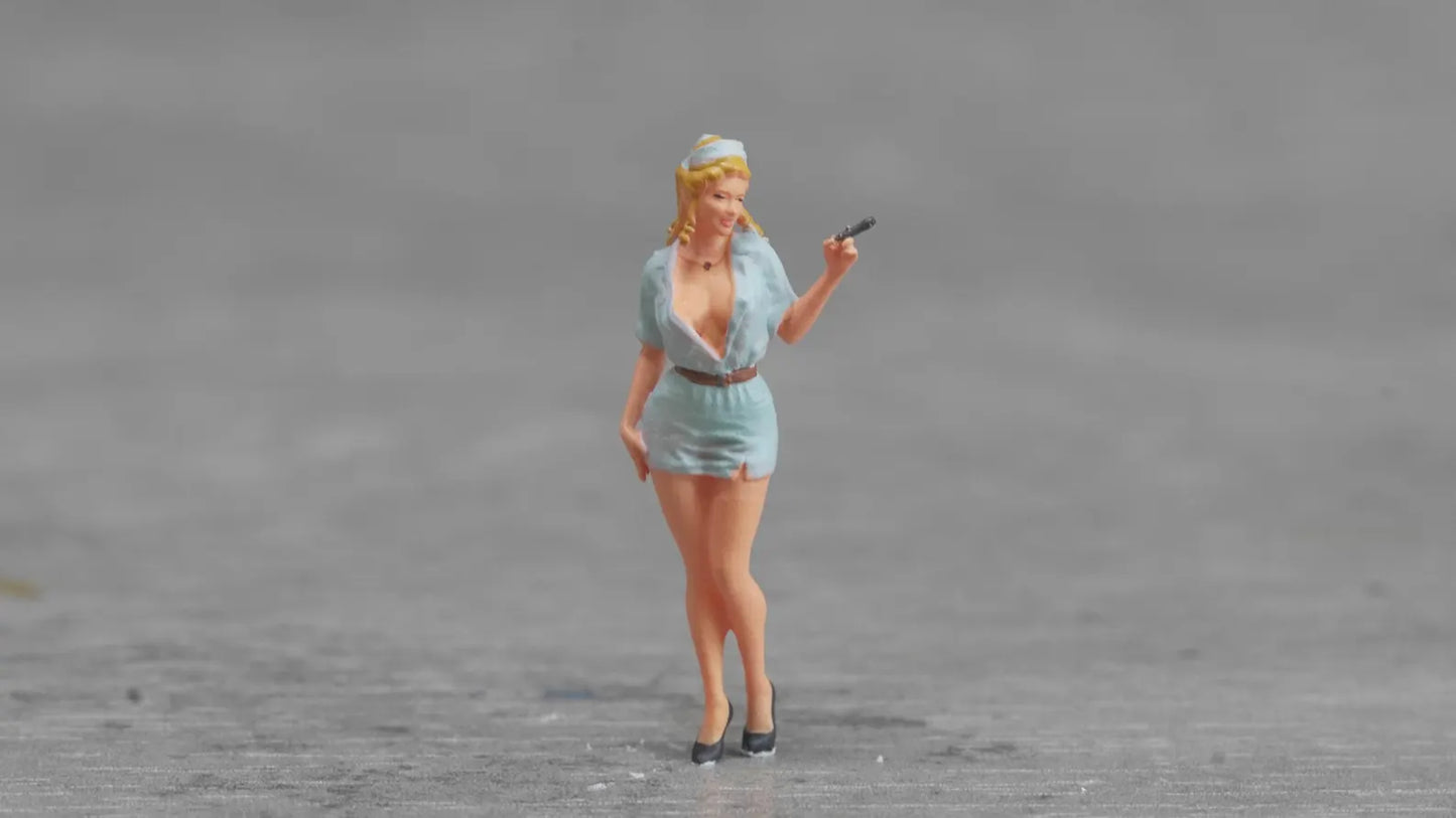 Nurse figure HO 1/64 1/43 1/24 1/18 Scale handpaint high detail