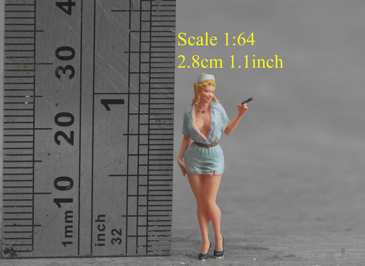 Nurse figure HO 1/64 1/43 1/24 1/18 Scale handpaint high detail