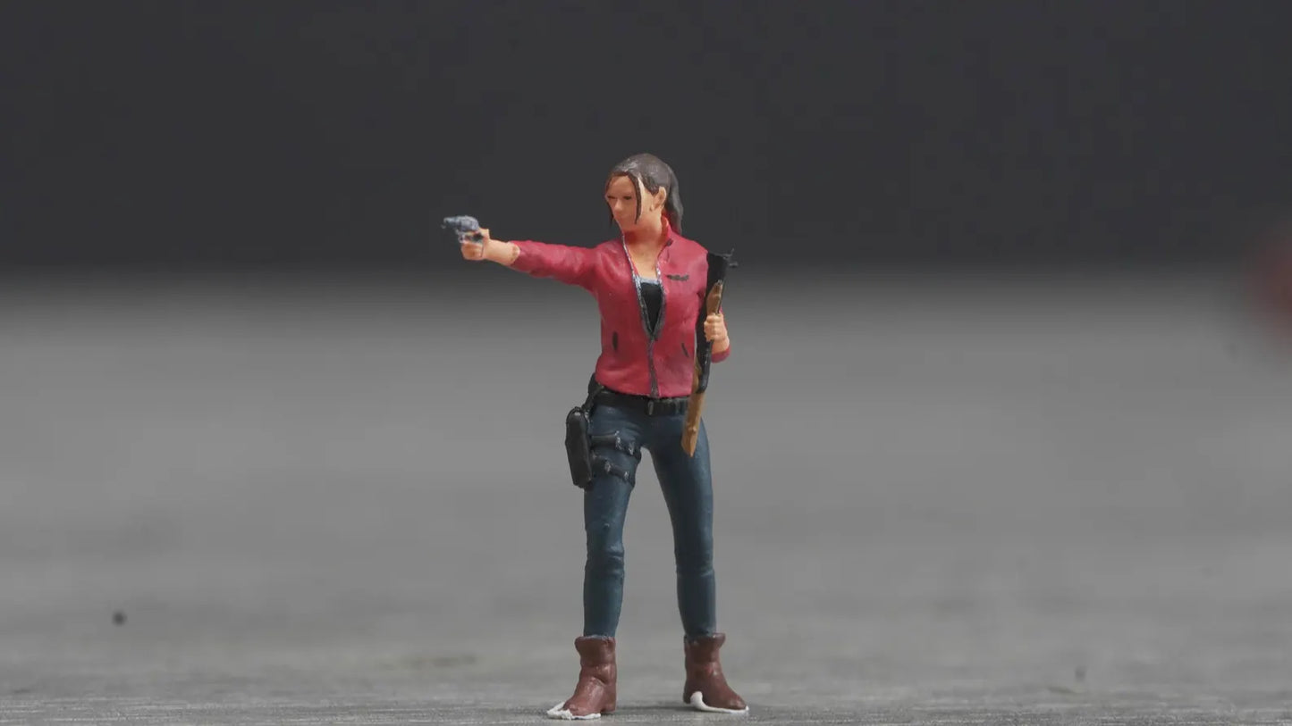 Girl figure HO 1/64 1/43 1/24 1/18 Scale handpaint high detail