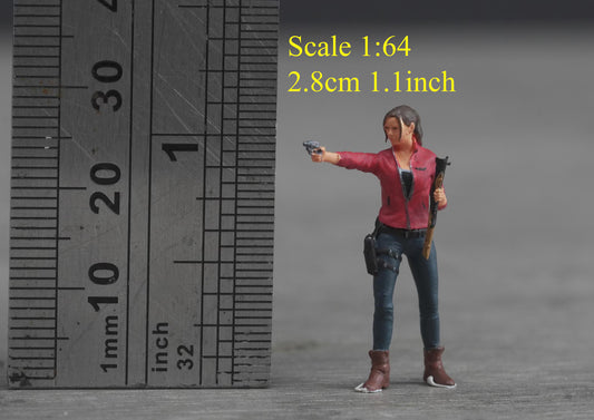 Girl figure HO 1/64 1/43 1/24 1/18 Scale handpaint high detail