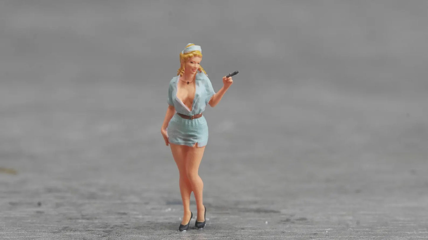 Nurse figure HO 1/64 1/43 1/24 1/18 Scale handpaint high detail