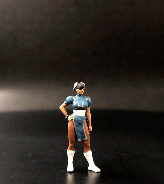 Girl figure HO 1/64 1/43 1/24 1/18 Scale handpaint high detail