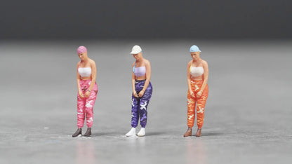 Girl figure 1:18 to 1/64 HO scale handpaint high detail
