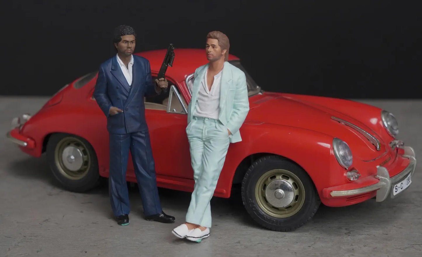 Miami Man (not included the car) figure HO 1/64 1/35 1/43 1/24 1/18 Scale handpaint high detail DH