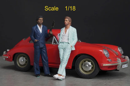 Miami Man (not included the car) figure HO 1/64 1/35 1/43 1/24 1/18 Scale handpaint high detail DH