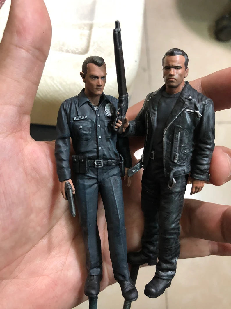 Terminated man figure high detail painted 1/18 to HO scale