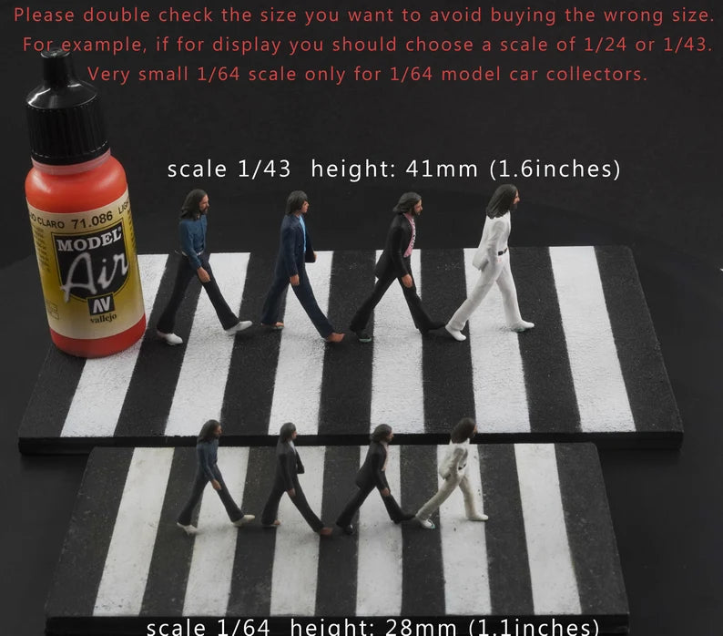 The Abbey band figure 1/24 1/43 1/64 HO scale handpaint high detail
