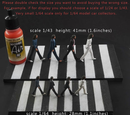The Abbey band figure 1/24 1/43 1/64 HO scale handpaint high detail