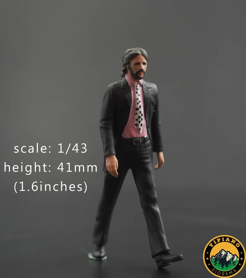 The Abbey band figure 1/24 1/43 1/64 HO scale handpaint high detail