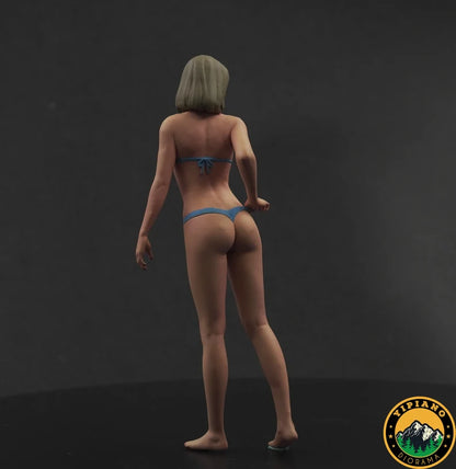 Sexy pulling panties girl figure handpaint high detail All scale