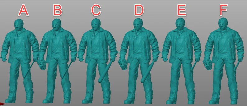Killer Horror figure (For Custom) 1:18 to HO scale handpaint high detail for Halloween