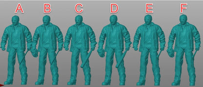 Killer Horror figure (For Custom) 1:18 to HO scale handpaint high detail for Halloween