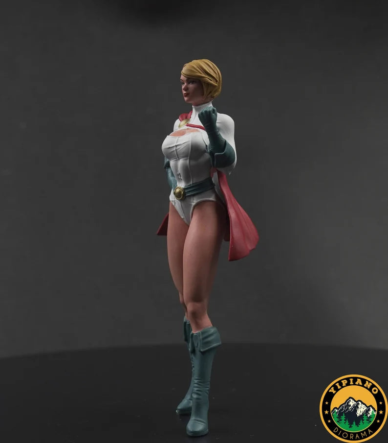 Cartoon girl figure handpaint high detail 1:18 to HO scale