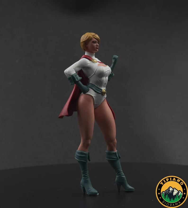 Cartoon girl figure handpaint high detail 1:18 to HO scale