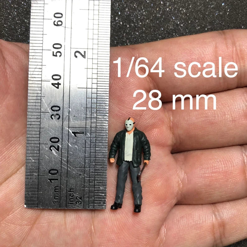 Killer Horror figure (For Custom) 1:18 to HO scale handpaint high detail for Halloween