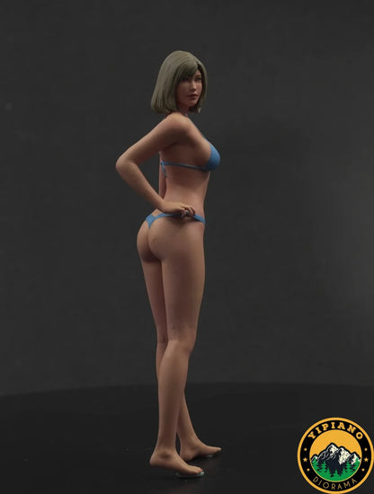 Sexy pulling panties girl figure handpaint high detail All scale