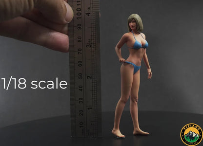 Sexy pulling panties girl figure handpaint high detail All scale