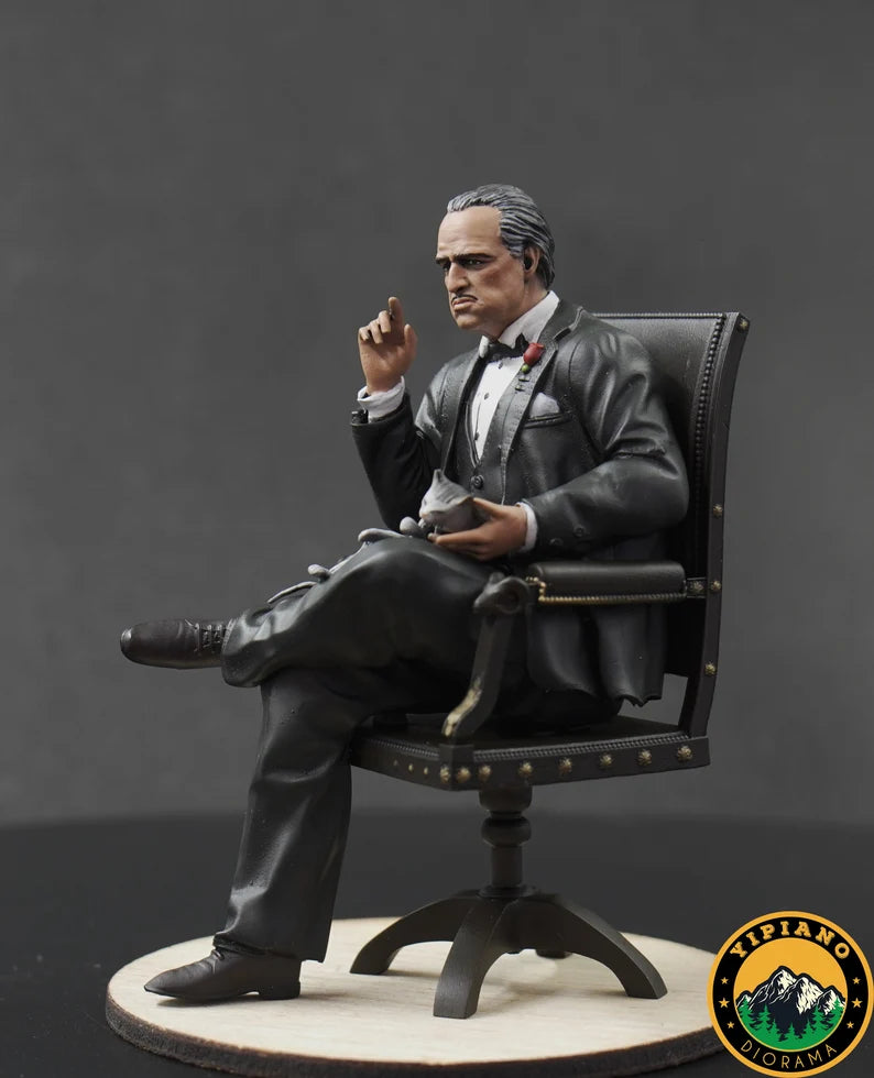 Father with cat figure handpaint high detail 1:18 SCALE