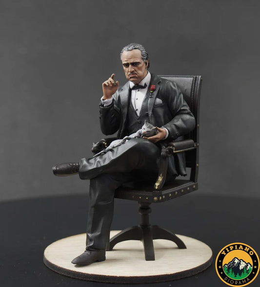 Father with cat figure handpaint high detail 1:18 SCALE