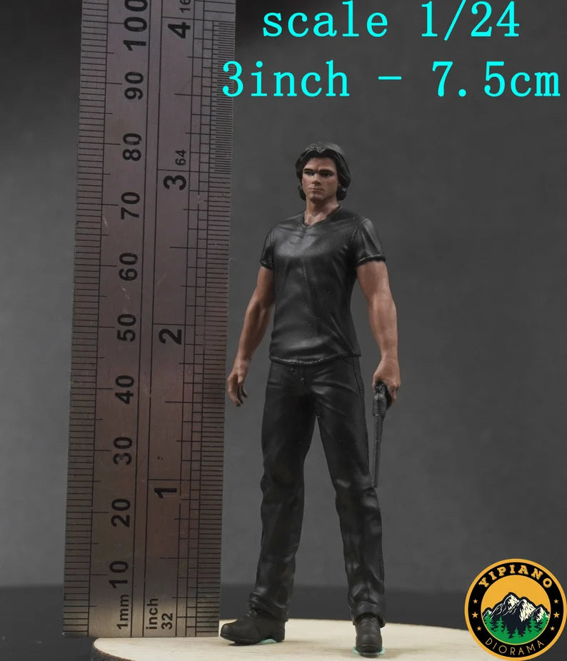 2 men figure handpaint high detail 1/18 to HO scale