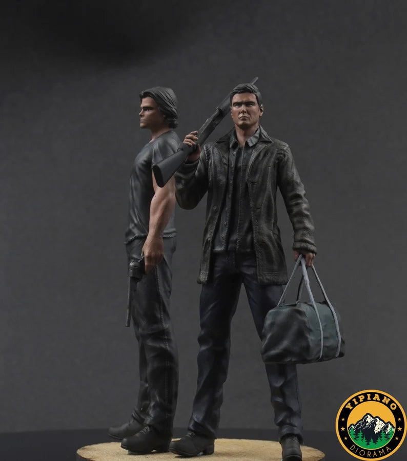 2 men figure handpaint high detail 1/18 to HO scale