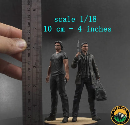 2 men figure handpaint high detail 1/18 to HO scale