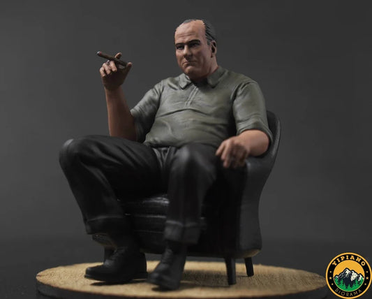 Tony sit on chair figure handpaint high detail 1:18 to HO scale