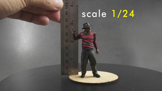 Fred Horror figure (for custom order) handpaint high detail HO to 1:18 scale