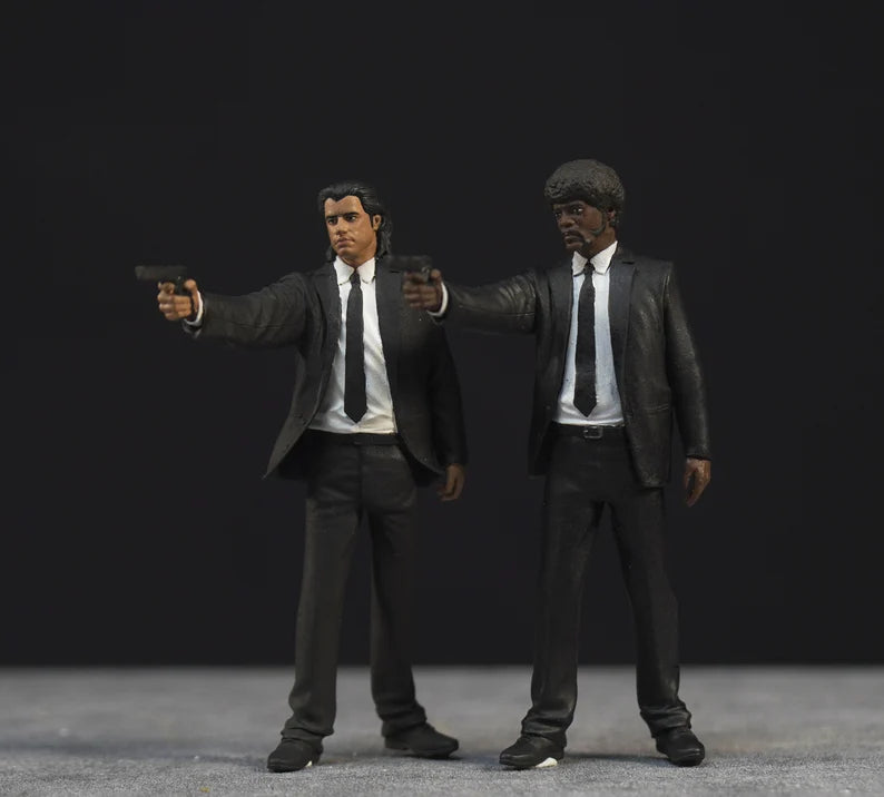 2 man figure handpaint high detail 1:18 to HO scale