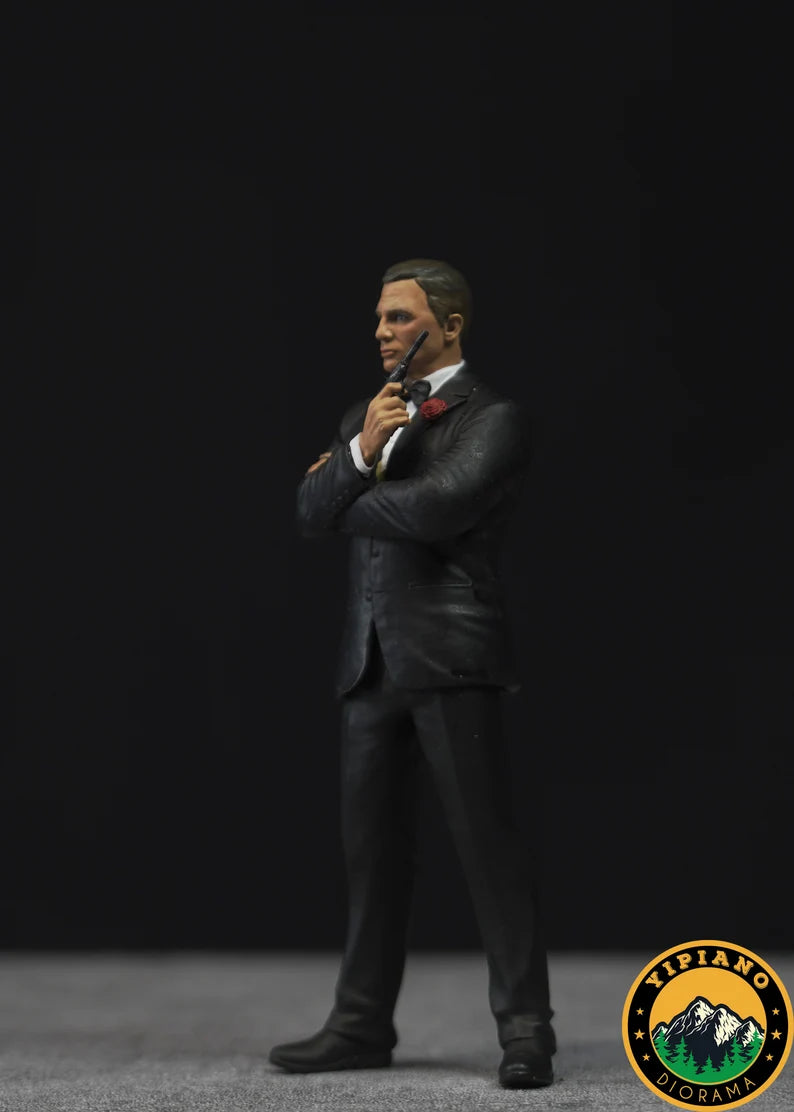 British spy figurine handpaint high detail 1:18 to HO scale