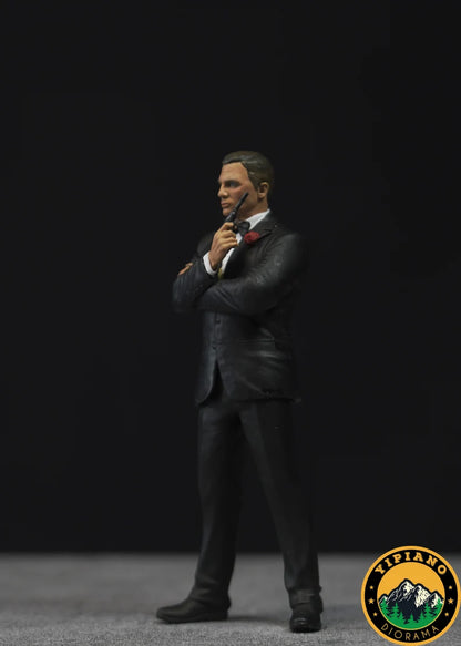 British spy figurine handpaint high detail 1:18 to HO scale