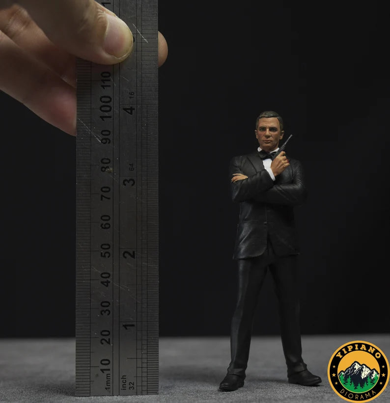 British spy figurine handpaint high detail 1:18 to HO scale