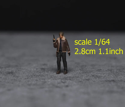 Leon Evil figure 1:18 to HO scale handpaint high detail