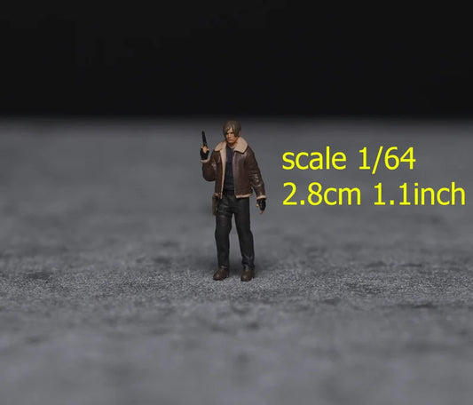Leon Evil figure 1:18 to HO scale handpaint high detail