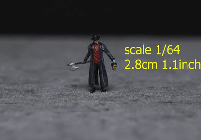 Jeep horror figure 1:18 to HO scale handpaint high detail