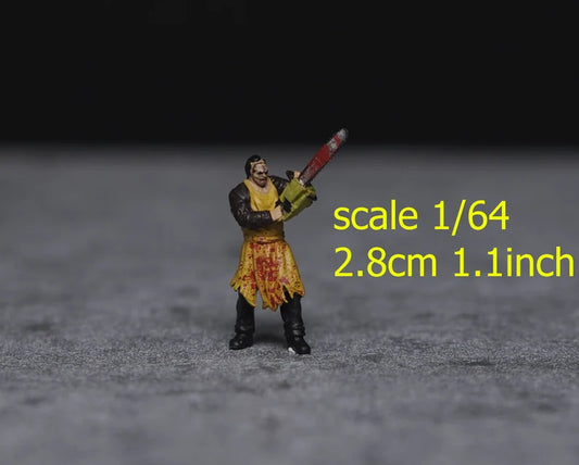 Leather man figure 1:18 to HO scale handpaint high detail