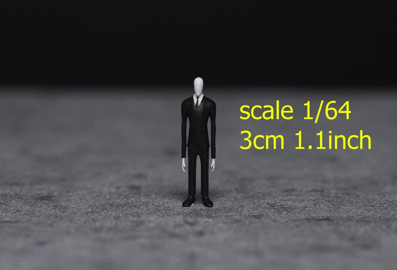Tall horror man figure 1:18 to HO scale handpaint high detail