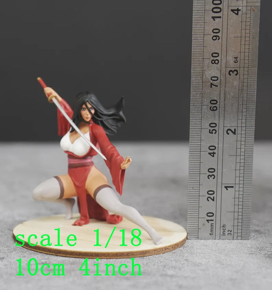 Kungfu girl figure (For Custom) 1:18 to HO scale handpaint high detail