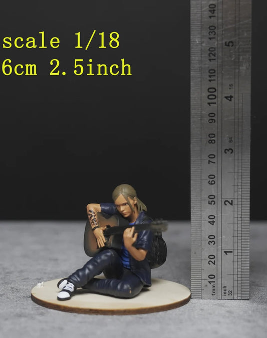 Ellie play guitar TLOU handpaint high detail 1/24 1/18 scale