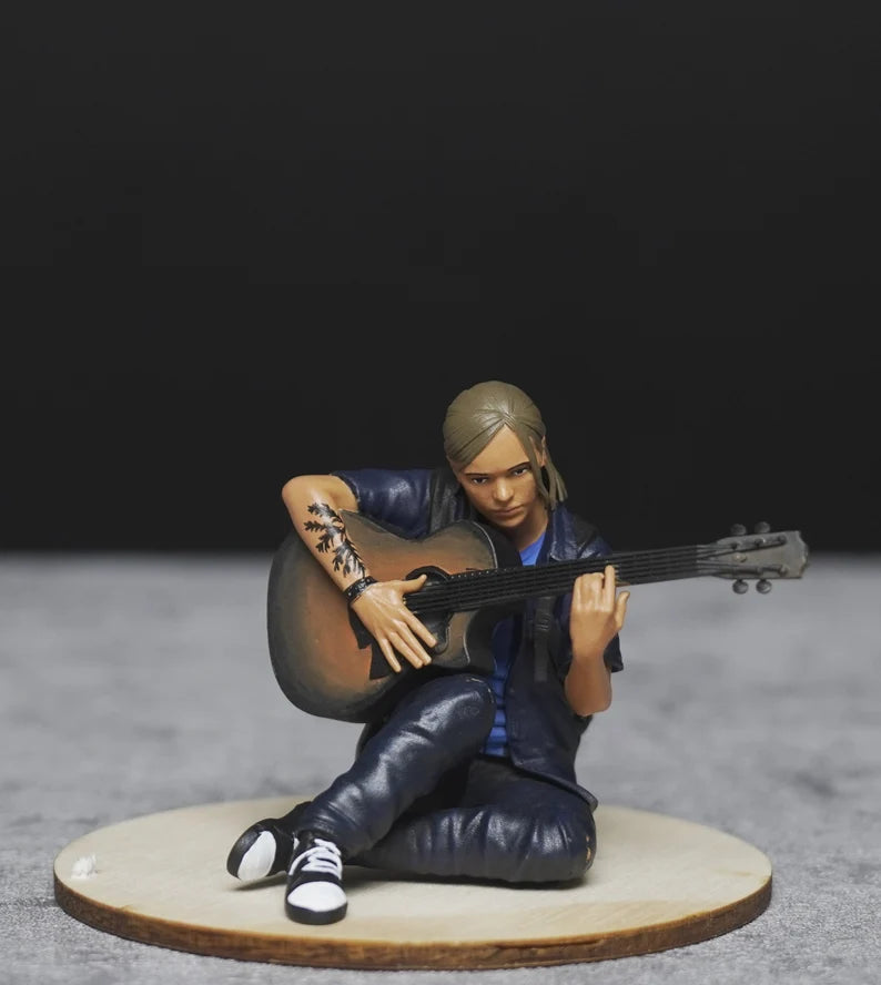 Ellie play guitar TLOU handpaint high detail 1/24 1/18 scale