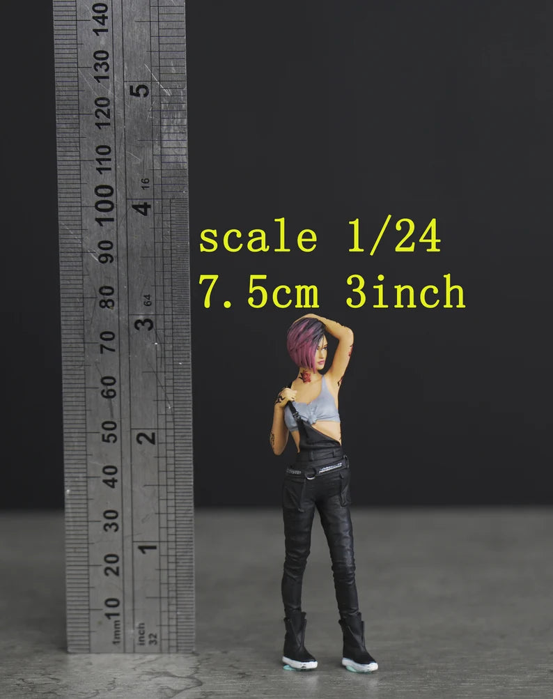 Judy Cyber figure (FOR CUSTOM) handpaint high detail 1:18 to HO scale