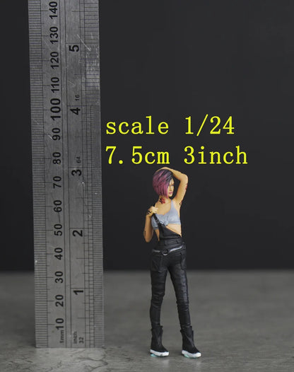 Judy Cyber figure (FOR CUSTOM) handpaint high detail 1:18 to HO scale