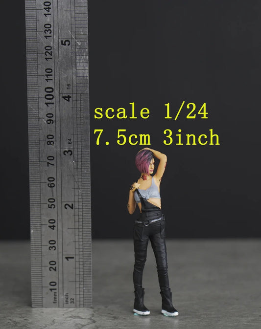 Judy Cyber figure (FOR CUSTOM) handpaint high detail 1:18 to HO scale