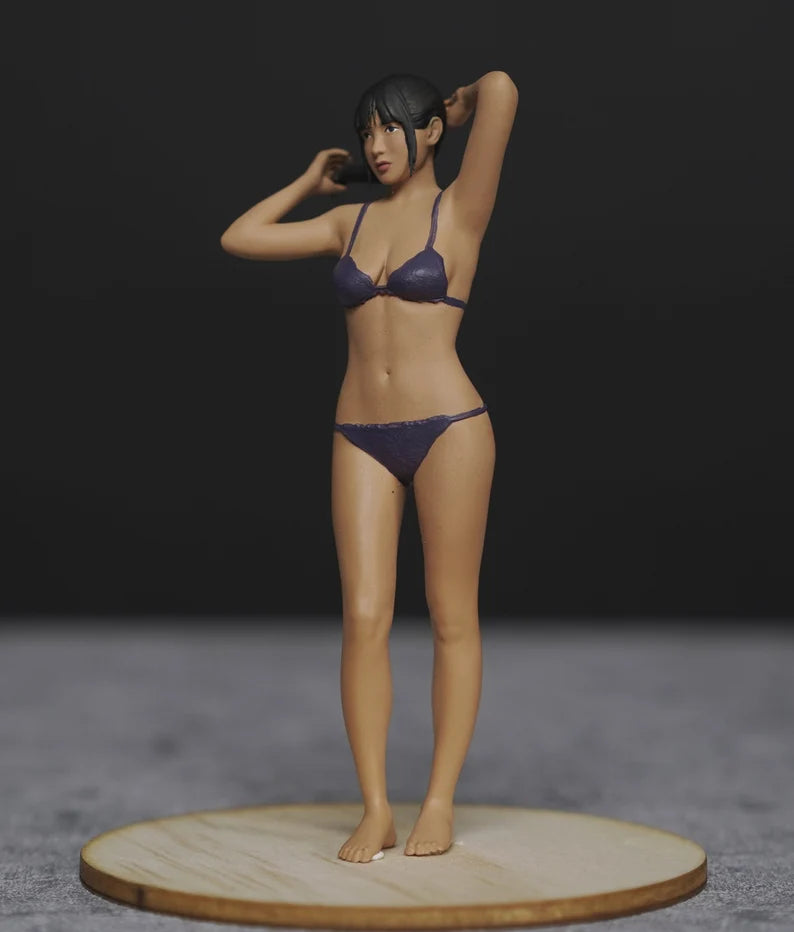 Sexy Lace Bras girl figure (FOR CUSTOM) handpaint high detail 1:18 to HO scale