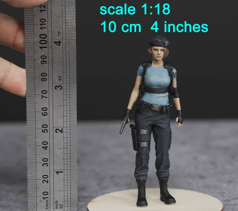Jill Evil figure (For Custom) 1:18 to HO scale handpaint high detail
