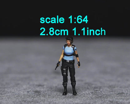 Jill Evil figure (For Custom) 1:18 to HO scale handpaint high detail