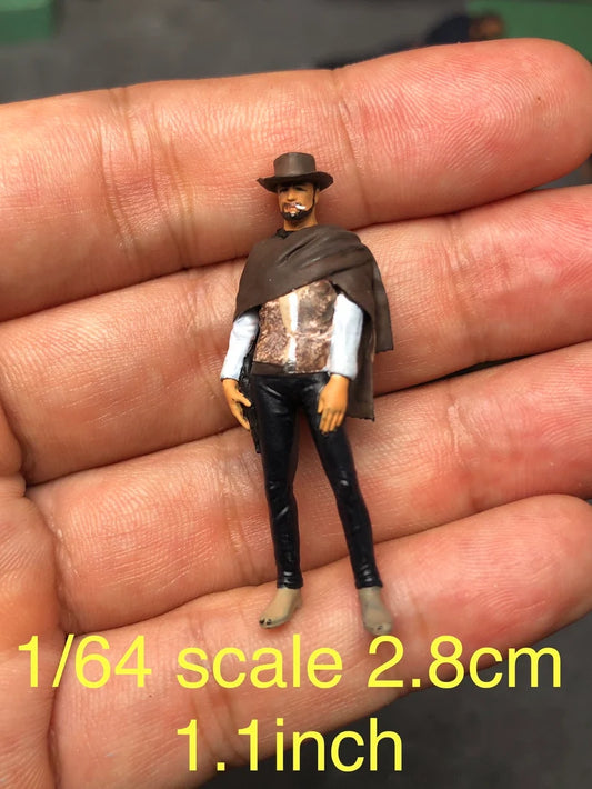 Clint the Good figure (FOR CUSTOM) handpaint high detail 1:18 to HO scale